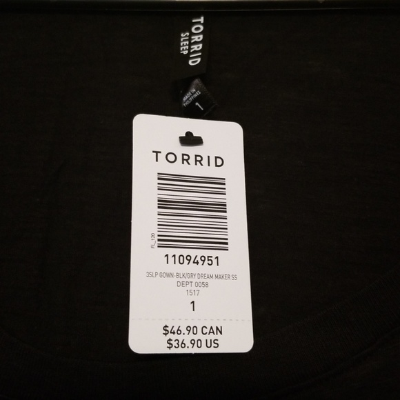  Torrid Sleep Shirt Size 1x NWT - Picture 5 of 6